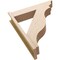 Ekena Millwork 7 1/2-in W x 32-in D x 38-in H Funston Trad Rough Cedar Woodgrain TimberThane Outlooker, Primed Tan OUTUR075X32X38FST04RCPR - alternate 2